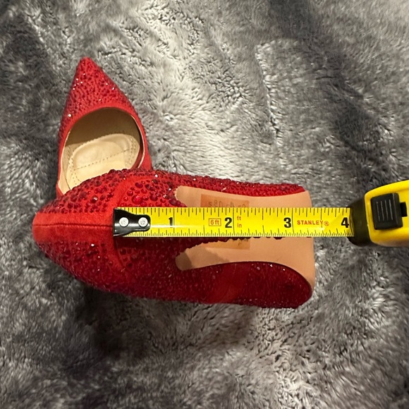 AKIRA Red Rhinestone Heels - Picture 6 of 7